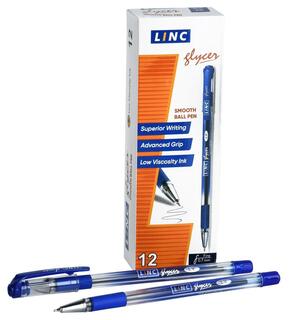 Ручка шариковая "Linc glycer" синяя 0,7мм 1300RF/blue