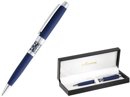 Ручка подарочная "Manzoni.Venezia" корпус синий металл 1,0мм поворотный механизм VEN13TM-BM