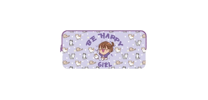 Пенал мягкий К-10 "Happy girl" большой 200*90