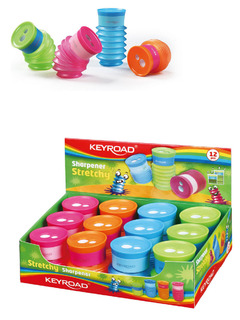 Точилка "KEYROAD.Stretchy" 2 отверския с раздвижным контейнером KR971287