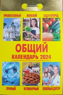 Календарь отрывной "Общий" 2025г ОКК-825 (желтый)