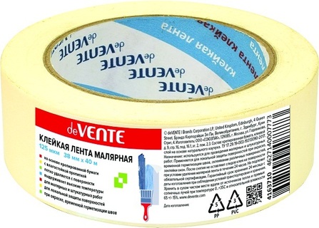 Клейкая лента малярная 38мм*40м "deVente" 4163710