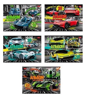 Альбом для рисования 20л "Авточемпион" 20А4В 079714 Хатбер