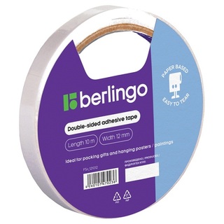 Клейкая лента двухсторонняя 12*10 "Berlingo" FSn_121012
