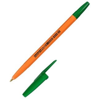 Ручка шариковая "Corvina" зеленая 1мм желтый корпус 40163/04G