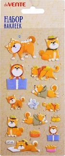 Наклейки объемные "deVente.Funny dog" 9*17,5см пластик 8002041