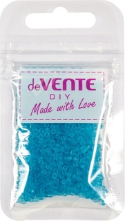 Бисер "deVente.Frosted.Голубой" d=2мм 10г полупрозрач. 8001362