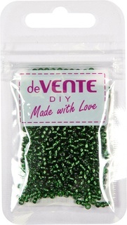 Бисер "deVente.Зеленый" d=2мм 10г металлизир. 8001354