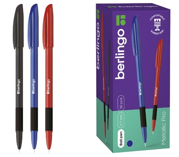 Ручка шариковая "Berlingo.Metallic.Pro" синяя 0,7мм CBp_70753