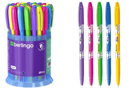 Ручка шариковая "Berlingo.Blitz" синяя 0,7мм CBp_70832