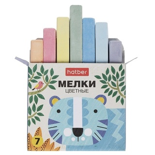 Мел цветной набор  7цв "Нарисуй-ка" ML_082952 Хатбер