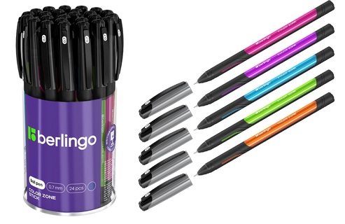 Ручка шариковая "Berlingo.Color Zone" синяя 0,7мм CBp_70950