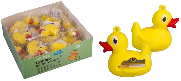 Точилка "deVente.Duck" 2,9*3,5*4,1смв инд.пакете Soft Touch 8031308