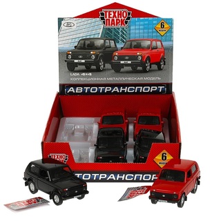 Машина инерц металл "LADA 4x4" 12см LADA4X4-12DB6-MIX (094) 361172 Технопарк