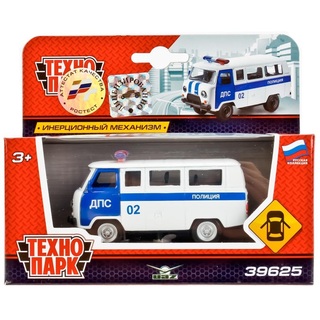 Машина инерц металл "УАЗ 39625 полиция" 9см X600-H09021-R (376) 187212 Технопарк