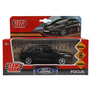 Машина инерц металл "FORD FOCUS TURNIER" 12см FOCUSSW-12-BK (289) 345534 Технопарк