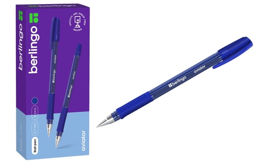 Ручка шариковая "Berlingo.Aviator" синяя 0,7мм CBp_07510