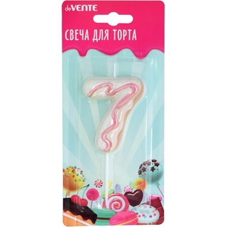 Свеча-цифра deVENTE.Donut "7" 6*4см 3D декор 9060307