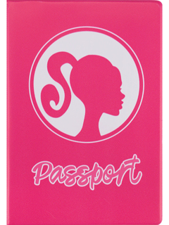 Обложка для паспорта "Барби.Розовый силуэт" ПВХ slim ОП-1894
