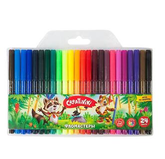 Фломастеры 24цв "Creativiki" ФЛВ24КР