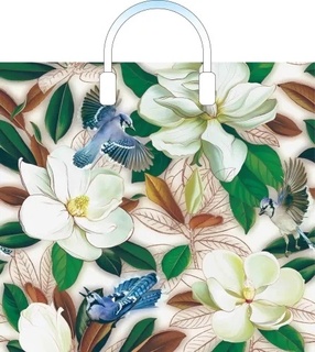 Пакет  38*34 "Прятки в цветах" 90мкм с пластиковой ручкой 1625 ПЛР51618