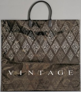 Пакет  38*34 "Винтаж" 90мкм с пластиковой ручкой 1403 ПЛР51608