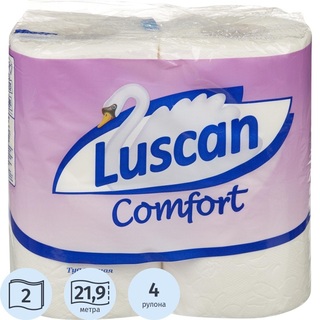 Туалетная бумага "Luscan Comfort " 2сл 4рул 1561459