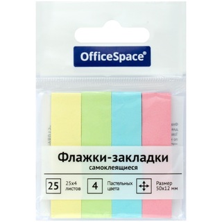 Набор стикеров "OfficeSpace" (50*12мм 25л*4цв) SN25_21801