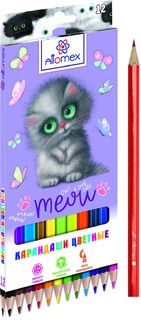 Карандаши 12 цв "deVente.Meow Cat" 5022421