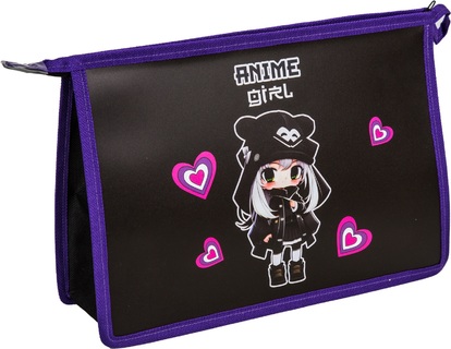Папка для тетрадей А4 "DeVente.Anime Girl" молния 8056411