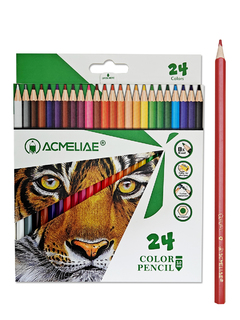 Карандаши 24 цв "ACMELIAE" пластик PCP-024