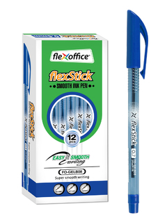 Ручка шариковая "Flexoffice flexStick" на масляной основе синяя 0,7мм FO-GELB08 BLUE