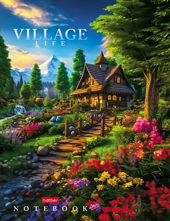 Бизнес-блокнот А5 120л "Village Life" тв.пер. 5-цвет.блок 120ББ5В1_30819 084927 Хатбер