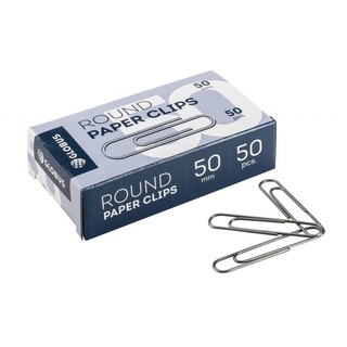 Скрепки 50мм  50шт "Глобус" оцинкованные С50-50Ц
