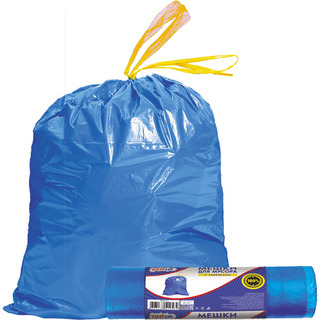 Мешки для мусора  35л/15шт deVente.CleanLab 50*60см ПНД 12мкм с завязками 9050711