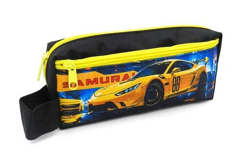 Пенал косметичка  К-11 "STYLE RACER" на молнии с карманом