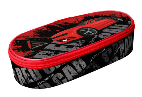 Пенал объемный  К-62 "RED CAR" с планкой 210*85*50мм