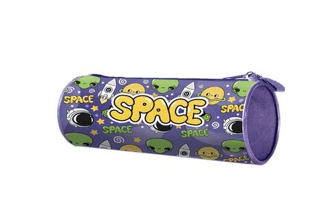 Пенал тубус  ПТ-22 "SPACE STORIES" ткань на молнии 210*65мм