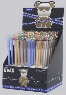 Ручка шариковая "deVente.Cool Bear" на масляной основе синяя 0,7мм 5073444