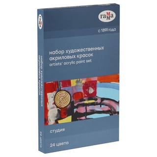 Краски  акрил 24цв "Студия" 9мл 1110820212 Гамма