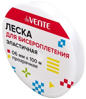Леска для бисероплетения 0,6мм 100м эластичная прозр. нейлон 8001397 deVente.Elastic Line