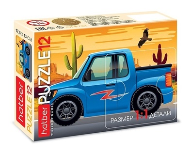 Пазлы Хатбер   12эл MAXI "Авто Travel" ассорти 12ПЗ5 088518