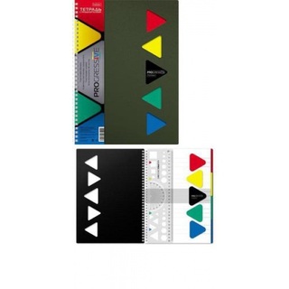 Тетрадь А4  96 л "Progressive Metallic.Зеленая" гребень 4разд. пластик.обл 96Т4В1гр_03407 Хатбер