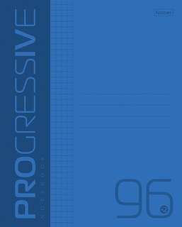Тетрадь 96 л "Progressive.Синяя" линия пластиковая обложка 96Т5В2 088810 Хатбер