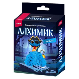 Набор для творчества "Выращивание кристаллов.Фигурки.Змейка Голубая" Крф-036