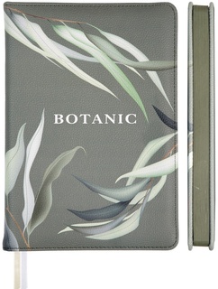 Ежедневник А5  272стр "deVENTE.Botanic" н/датир кожзам оливковый олив.срез 2234577