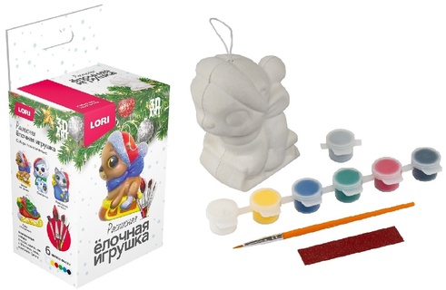 Набор для творчества "Игрушка под роспись.3D Art.Мишка на санках" Ир-047