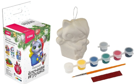 Набор для творчества "Игрушка под роспись.3D Art.Новогодний котенок" Ир-046