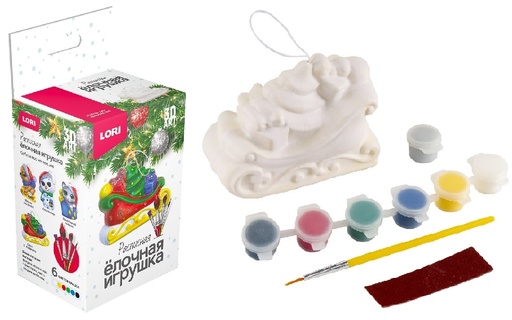 Набор для творчества "Игрушка под роспись.3D Art.Сани с подарками" Ир-045