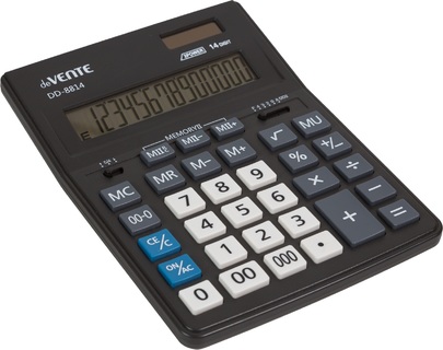 Калькулятор deVente 14 разряд 155*205*35мм DD-8814 4031306